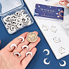 60Pcs 201 Stainless Steel Connector Charms STAS-SC0008-88-3