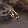 Alloy Rose Finger Rings WG6B24B-07-1