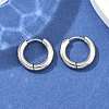 Tarnish Resistant 304 Stainless Steel Huggie Hoop Earrings LS-EJEW-F111-16mm-P-4