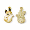 Painted Alloy Pendants PALLOY-P288-05G-01-1