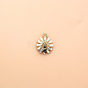 Golden Tone Alloy Enamel Pendants PW-WGF7304-05-1