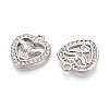 Alloy Rhinestone Pendants FIND-N008-14P-2