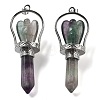 Natural Fluorite Pointed Big Pendants KK-H491-01P-05-1