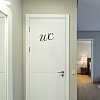 2Pcs Acrylic WC Signs AJEW-CN0001-52-7