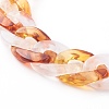 Two Tone Acrylic Curb Chain Mobile Straps HJEW-JM00450-3
