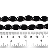 Natural Black Stone Beads Strands G-M206-47-5