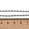 Brass Column Link Chain Necklace Making AJEW-B189-02P-2