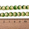 Handmade Lampwork with Gold Powder Beads Strands LAMP-N037-06A-04-4
