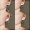 6 Pairs 3 Colors Rack Plating Brass Stud Earring Findings KK-AR0002-39-4