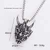 Gothic 316 Surgical Stainless Steel Pendant Box Chain Necklaces for Men ZF3615-2-1