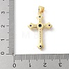 Brass Micro Pave Cubic Zirconia Pendants KK-P294-07G-4