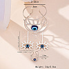 Hollow Out Evil Eye Alloy Resin Cuff Bangles & Cuff Rings & Stud Earrings Sets FS-WG3F92B-02-2