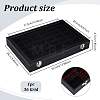 MDF Covered with PU Leather Jewelry Display Cases with Visible Window ODIS-WH0007-93-2