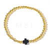 Brass Round Beaded Bracelets for Women SB9067-12-1