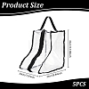 Clear PVC Plastic Shoes Storage Zipper Bags with Handles ABAG-WH0045-71A-3