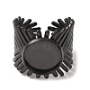 V-Shaped 304 Stainless Steel Cuff Ring Components SA-CBAC0DF-01C-EB-2