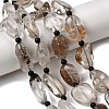 Natural Lodolite Quartz Beads Strands G-F820-M01-02-1