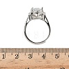 925 Sterling Silver Micro Pave Cubic Zirconia Finger Rings RJEW-B134-01B-03-5