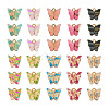 40Pcs 10 Style Transparent Acrylic Charms FIND-BY0001-22-14