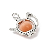 Alloy Cat Eye Pendants PALLOY-JF04105-4