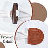 8Pcs 2 Colors Wood Buttons BUTT-GF0004-36-5