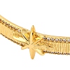 Star Rack Plating Brass Micro Pave Cubic Zirconia Cuff Bracelets for Women BJEW-M040-11G-2