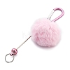 Aluminum Alloy Pom Pom Ball Beadable Keychain Bar HJEW-Q001-01A-2