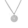 Non-Tarnish Stainless Steel 12 Constellation Pendant Necklaces for Sweater FZ0908-9-1