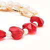 Shell Pearl Beaded Bracelets for Girl Women BJEW-TA00014-6