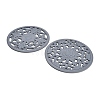 Floral Silicone Heat Insulation Coasters AJEW-K055-01A-2