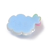 Translucent Cloud Resin Cabochons LS-RESI-K019-03E-2