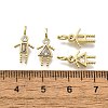 Brass Micro Pave Cubic Zirconia Pendants KK-D339-02G-04-3