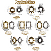 14 Styles Alloy Cabochons MRMJ-OC0004-09-2
