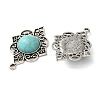 Tibetan Style Alloy Pave Imitation Turquoise Pendants FIND-NH0001-02AS-2