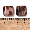 Opaque Acrylic Imitation Leopard Print Beads OACR-B052-03-3