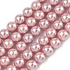 Electroplated Shell Pearl Beads Strands BSHE-G041-6mm-05-1