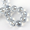 Electroplate Glass Beads Strands EGLA-Q062-4mm-A07-3