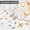 48Pcs 2 Styles Stainless Steel Stud Earring Findings STAS-BBC0010-23A-6