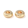 Brass Flat Round Spacer Beads X-KK-M085-A-12G-01-2