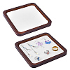 Square Wooden Organizer Display Jewelry Plates ODIS-WH0099-221D-1