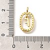 Brass Micro Pave Cubic Zirconia Pendants ZIRC-P123-01G-F02-3