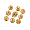 Iron Crystal Rhinestone Spacer Beads RB-A008-6MM-G-4