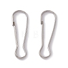 Non-Tarnish 304 Stainless Steel Push Gate Snap Keychain Clasp Findings STAS-G291-05P-1