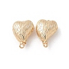 Brass Heart Box Clasps KK-U052-29G-1