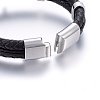 Leather Cord Bracelets BJEW-G603-09P-3