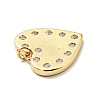 Brass Micro Pave Cubic Zirconia Pendants KK-E015-34G-4