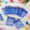 50Pcs Heart Printed Organza Bags OP-TADJ0001-01J-4