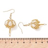 Transparent Electroplate Glass & Seed Glass Beads Dangle Earrings EJEW-MZ00714-01-5