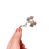 Alloy Rhinestone Bobby Pins PW-WG19FA4-03-1