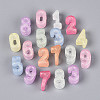 Luminous Frosted Transparent Acrylic Beads TACR-T029-21M-2